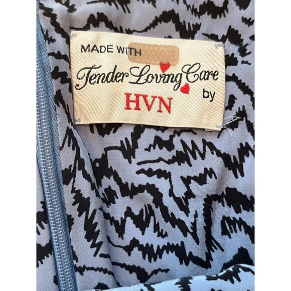 HVN Olympia Sleeveless Gown in Blue 2 Womens Long Maxi Dress - Picture 7 of 11